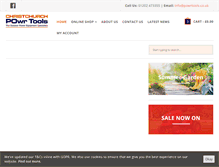 Tablet Screenshot of powrtools.co.uk